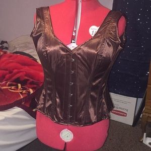 Chocolate colored corset